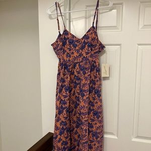 Women's Sleeveless Tie-Back A-Line Dress - Universal Thread™ Pink Floral S